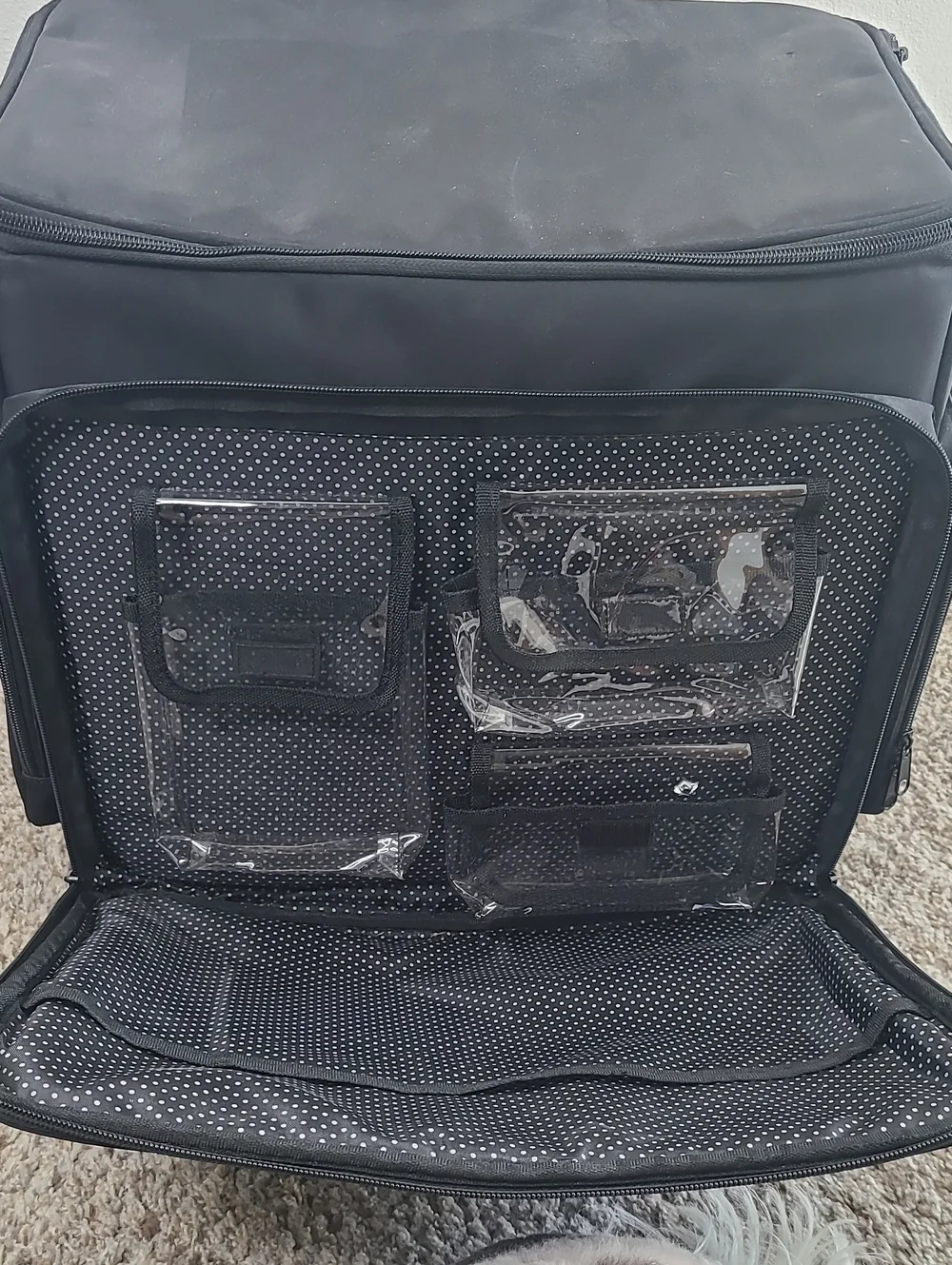 Rolling Black Travel Craft/Scrapbook Case -